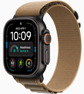 Apple Watch Ultra 4 (2026) // 49мм GPS+Cellular // Корпус из черного титана, ремешок Alpine Loop песочного цвета
