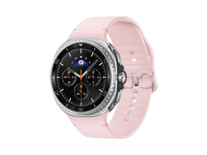 Samsung Galaxy Watch8 Classic (46 мм) Wifi+LTE, Черный, Спортивный ремешок розового цвета