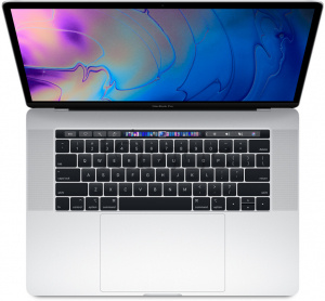 Купить MacBook Pro 15" «Серебристый» (MR972) +Touch Bar и Touch ID // Core i7 2.6 ГГц, 16 ГБ, 512 ГБ, Radeon Pro 560X 4 ГБ (Mid 2018)