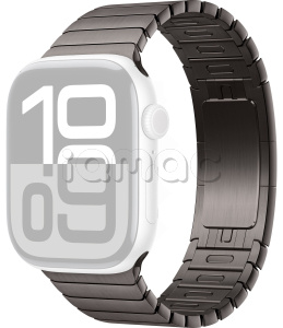 46мм Блочный браслет из нержавеющей стали сланцевого цвета для Apple Watch