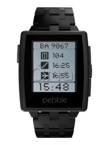 Pebble Смарт-часы PEBBLE STEEL Черные