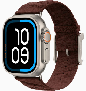Apple Watch Hermès Ultra 4 (2026) // 49мм GPS+Cellular // Корпус из титана, браслет En Mer цвета Bordeaux