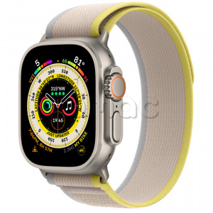 Купить Apple Watch Ultra // 49мм GPS + Cellular // Корпус из титана, ремешок Trail Loop желто-бежевого цвета, S/M