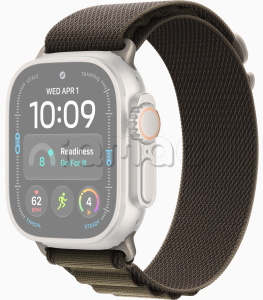 49мм Ремешок Alpine Loop темно-оливкового цвета, отделка из натурального титана, для Apple Watch Ultra