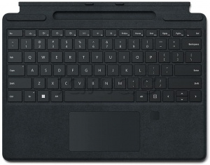 Клавиатура Microsoft Surface Pro Signature Keyboard со сканером отпечатка пальца / Черный (Black) / Alcantara