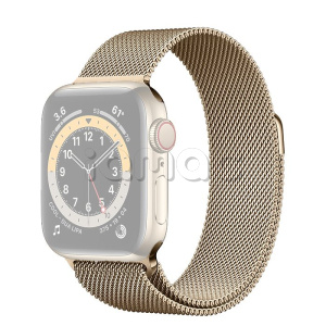 40мм Миланский сетчатый браслет золотого цвета для Apple Watch