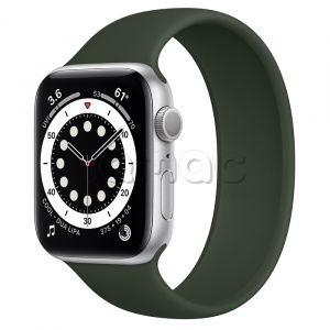 Купить Apple Watch Series 6 // 44мм GPS // Корпус из алюминия серебристого цвета, монобраслет цвета «Кипрский зелёный»