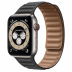 Apple Watch Series 6 // 44мм GPS + Cellular // Корпус из титана, кожаный браслет черного цвета, размер ремешка M/L