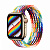 Купить Apple Watch Series 8 // 41мм GPS + Cellular // Корпус из нержавеющей стали золотого цвета, плетёный монобраслет цвета Pride Edition