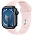 Купить Apple Watch Series 9 // 41мм GPS // Корпус из алюминия цвета "темная ночь", спортивный ремешок светло-розового цвета