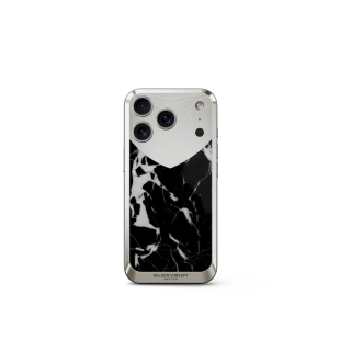 Чехол Golden Concept для iPhone 17 Pro, Magnetic Shield, Marble Edition - Nero Marquina