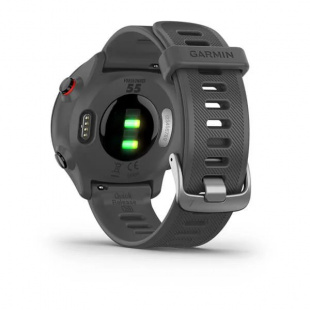 Беговые умные часы Garmin Forerunner 55 (42mm), серый корпус, серый силиконовый ремешок