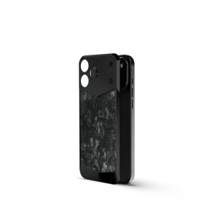 Магнитная накладка Golden Concept Magnetic Shield для iPhone 18 Pro, Carbon Edition (Black)