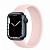 Купить Apple Watch Series 7 // 41мм GPS // Корпус из алюминия цвета «тёмная ночь», монобраслет цвета «розовый мел»
