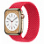 Купить Apple Watch Series 8 // 45мм GPS + Cellular // Корпус из нержавеющей стали золотого цвета, плетёный монобраслет цвета (PRODUCT)RED