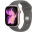 Apple Watch Series 11 // 42мм GPS // Корпус из алюминия цвета "розовое золото", спортивный ремешок цвета "серый камень"
