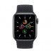 Apple Watch SE // 40мм GPS // Корпус из алюминия цвета «серый космос», плетёный монобраслет угольного цвета (2020)
