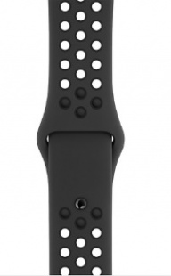 Apple Watch Series 5 // 44мм GPS // Корпус из алюминия цвета «серый космос», спортивный ремешок Nike цвета «антрацитовый/чёрный»