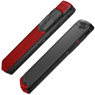 Vertu Aster P Gothic Titanium Pomegranate Red Lizard