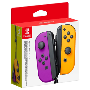 Геймпады для Nintendo Switch Joy-Con (Неоновый фиолетовый/Оранжевый)