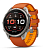Купить Мультиспортивные часы Garmin Fenix 9 Pro (47mm), титановый корпус, оранжевый силиконовый ремешок (Autumn Orange/Spark Orange)