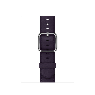 38/40мм Кожаный ремешок баклажанового цвета с классической пряжкой для Apple Watch