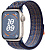 Купить Apple Watch Series 9 // 45мм GPS // Корпус из алюминия цвета "сияющая звезда", спортивный браслет Nike цвета "королевская игра/оранжевый"
