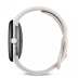 Google Pixel Watch 4 Wi-Fi+Cellular, серебристый корпус 41 mm, спортивный ремешок бежевого цвета (Porcelain)
