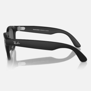 Умные очки Ray-Ban Stories Headliner (Черная матовая оправа, графитово-черные линзы)