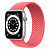 Купить Apple Watch Series 6 // 44мм GPS // Корпус из алюминия серебристого цвета, плетеный монобраслет цвета «Розовый пунш»
