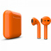 AirPods - беспроводные наушники с Qi - зарядным кейсом Apple (Оранжевый, глянец)