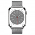 Apple Watch Series 8 // 41мм GPS + Cellular // Корпус из нержавеющей стали серебристого цвета, миланский сетчатый браслет серебристого цвета Apple Watch Series 8 // 41мм GPS + Cellular // Корпус из нержавеющей стали серебристого цвета, миланский сетчатый браслет серебристого цвета