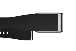 Ремешок 5.0 LeatherLuxe Tapered Band | Black with Titanium (Черный с Титаном)