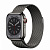 Купить Apple Watch Series 8 // 41мм GPS + Cellular // Корпус из нержавеющей стали графитового цвета, миланский сетчатый браслет графитового цвета