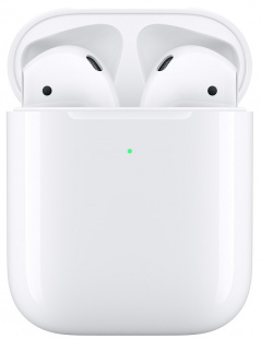 Apple AirPods 2 (New (2019)) - наушники с беспроводным зарядным кейсом (Qi)