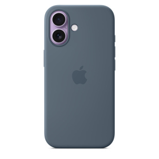 Силиконовый чехол MagSafe для iPhone 17 (Anchor Blue)