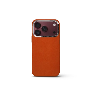 Чехол Golden Concept для iPhone 18 Pro, Alcantara (Orange)