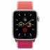 Apple Watch Series 5 // 44мм GPS + Cellular // Корпус из алюминия серебристого цвета, спортивный браслет цвета «сочный гранат»