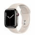Apple Watch Series 7 // 41мм GPS + Cellular // Корпус из нержавеющей стали графитового цвета, спортивный ремешок цвета «сияющая звезда»