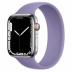 Apple Watch Series 7 // 45мм GPS + Cellular // Корпус из нержавеющей стали серебристого цвета, монобраслет цвета «английская лаванда»
