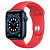 Купить Apple Watch Series 6 // 44мм GPS // Корпус из алюминия синего цвета, спортивный ремешок цвета (PRODUCT)RED