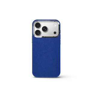 Чехол Golden Concept для iPhone 18 Pro Max, Alcantara (Midnight Blue)