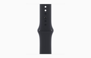 Apple Watch Series 9 // 41мм GPS+Cellular // Корпус из алюминия розового цвета, спортивный ремешок цвета "темная ночь"