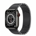 Apple Watch Series 7 // 41мм GPS + Cellular // Корпус из титана цвета «черный космос», блочный браслет из нержавеющей стали цвета «чёрный космос»