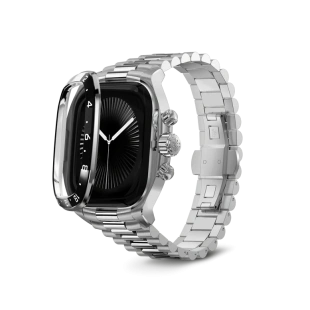 Корпус Golden Concept для Apple Watch, 46 мм, Crown Sport Classic Edition, Silver/Black