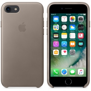 Кожаный чехол для iPhone 7/8, платиново-серый цвет, оригинальный Apple, оригинальный Apple