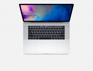 MacBook Pro 15" «Серебристый» (MR962) +Touch Bar и Touch ID // Core i7 2.2 ГГц, 16 ГБ, 256 ГБ, Radeon Pro 555X 4 ГБ (Mid 2018)