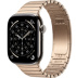 Apple Watch Series 11 // 46мм GPS+Cellular // Корпус из титана натурального цвета, блочный браслет золотого цвета