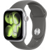 Apple Watch Series 11 // 46мм GPS // Корпус из алюминия серебристого цвета, спортивный ремешок цвета "серый камень"