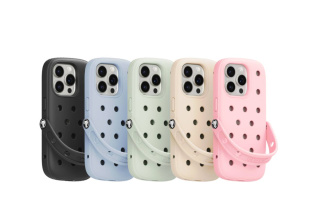 Чехол Crocs для iPhone 15 Pro (Розовый)